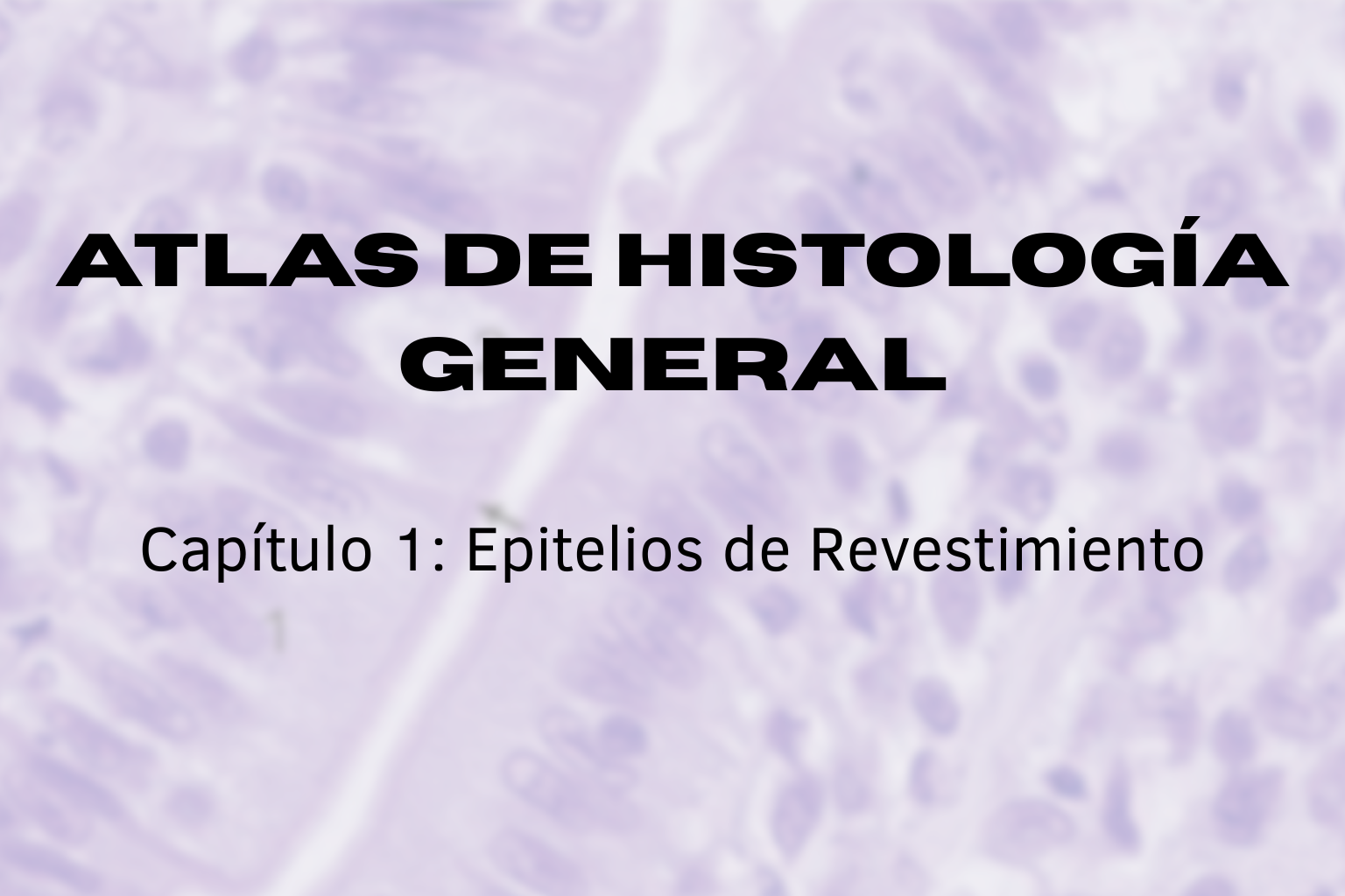 Atlas de Histología General. Capítulo 1: epitelio de revestimiento